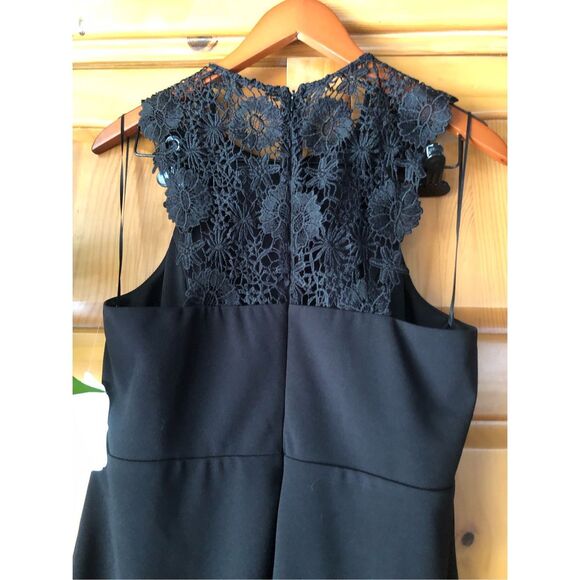 NWT Altar’d State Black Sleeveless Lace Neck Dress Size L - Picture 7 of 13